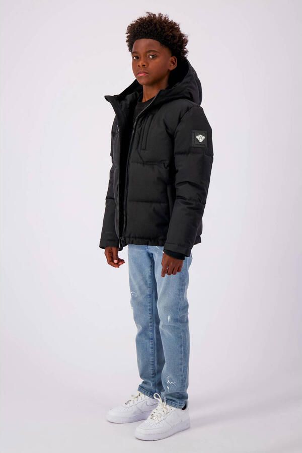 BLACK BANANAS gewatteerde winterjas JR. SONIK PLATE JACKET zwart