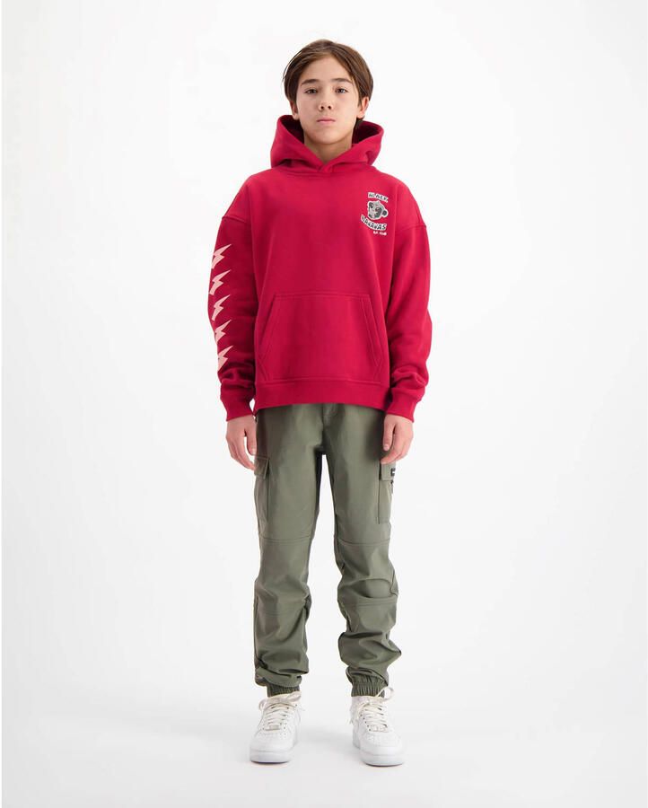 BLACK BANANAS hoodie met backprint rood - Foto 2
