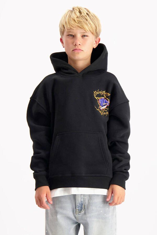 BLACK BANANAS hoodie met backprint zwart