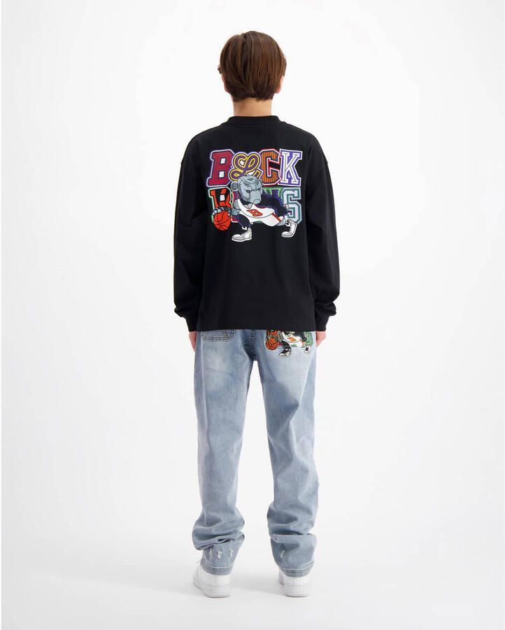 BLACK BANANAS longsleeve met backprint zwart - Foto 2