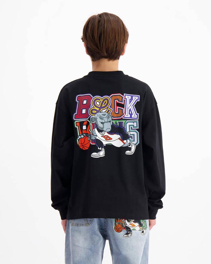 BLACK BANANAS longsleeve met backprint zwart - Foto 3
