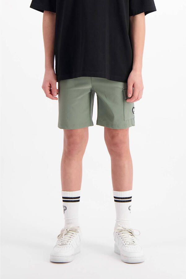 BLACK BANANAS regular sweatshort olijfgroen