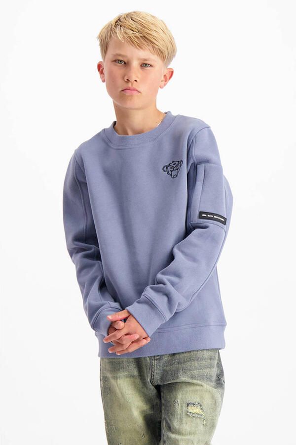BLACK BANANAS sweater grijsblauw