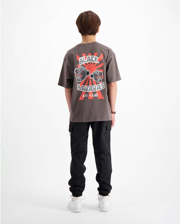 BLACK BANANAS T-shirt met backprint grijs - Foto 2
