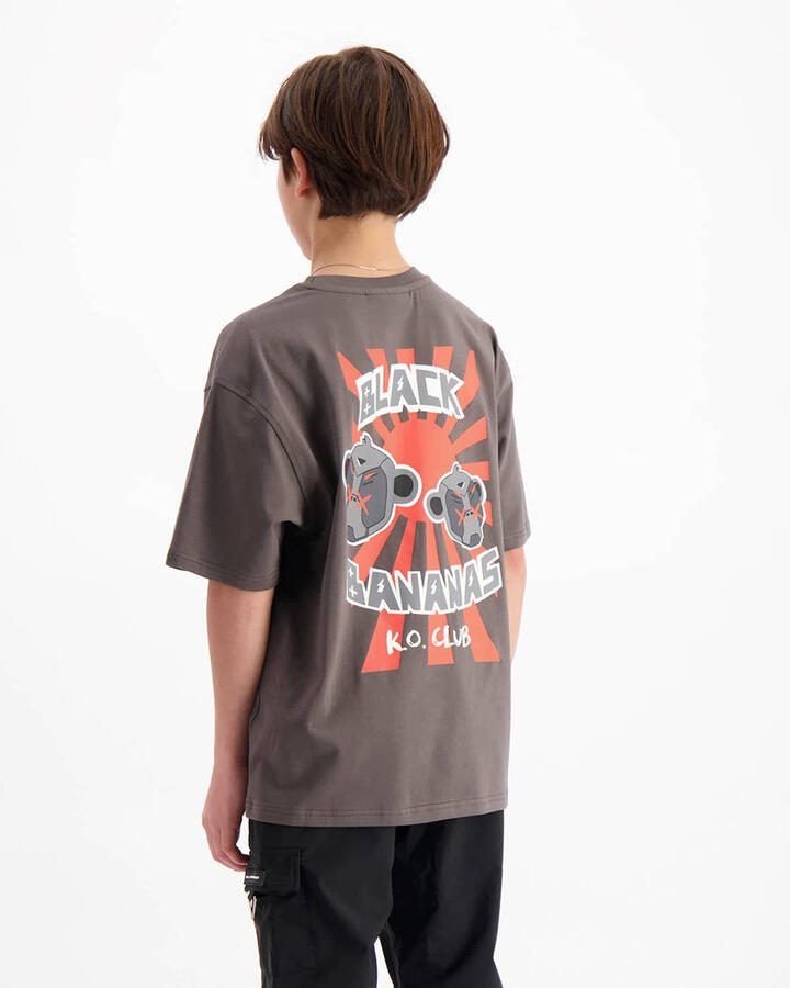 BLACK BANANAS T-shirt met backprint grijs - Foto 3