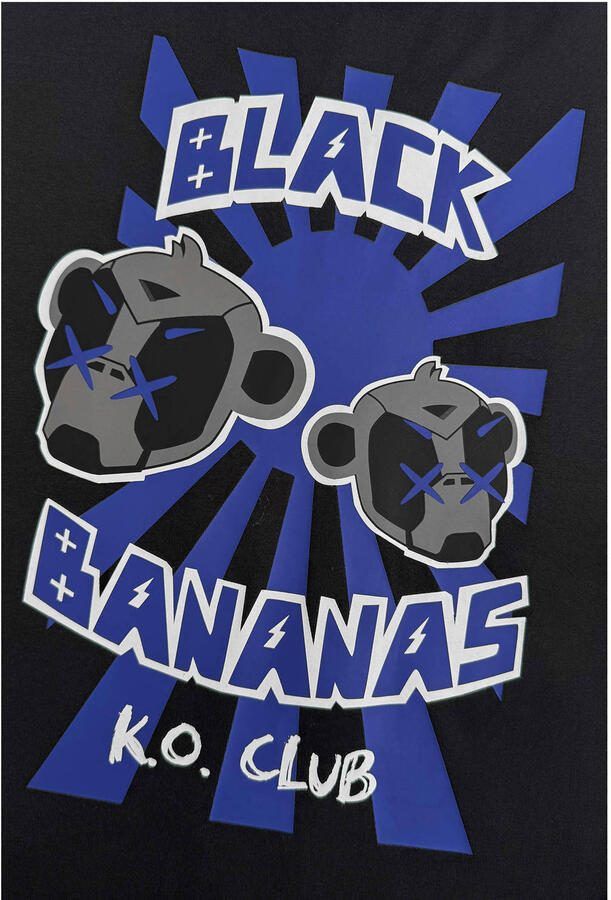 BLACK BANANAS T-shirt met backprint zwart - Foto 3