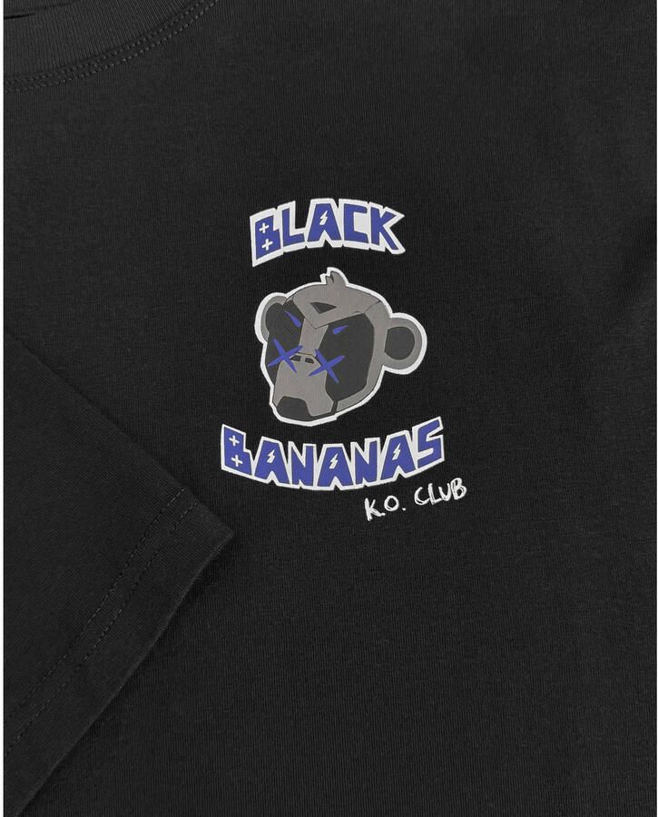 BLACK BANANAS T-shirt met backprint zwart - Foto 2