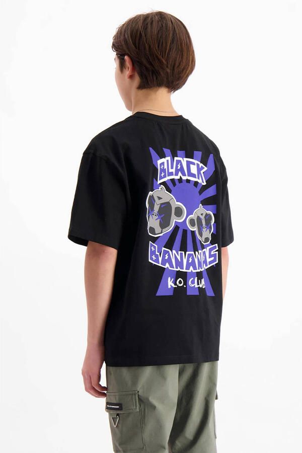 BLACK BANANAS T-shirt met backprint zwart - Foto 5