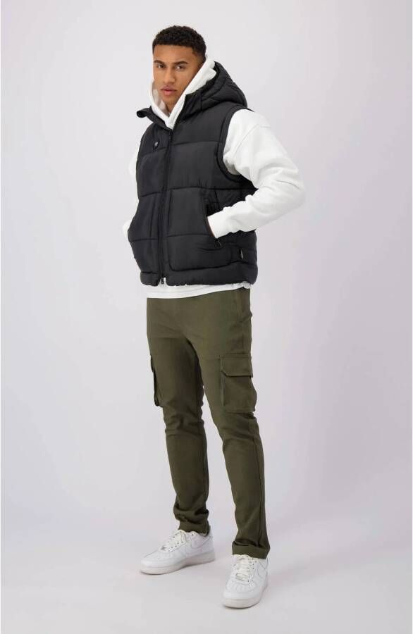 BLACK BANANAS bodywarmer met logo zwart