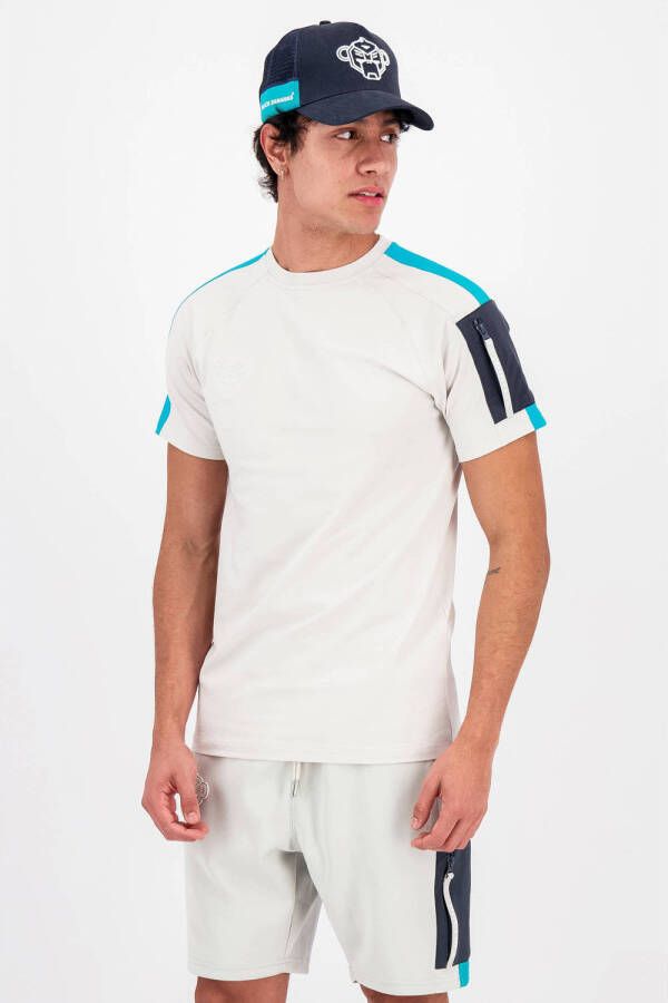 BLACK BANANAS gestreept T-shirt GYBE light grey