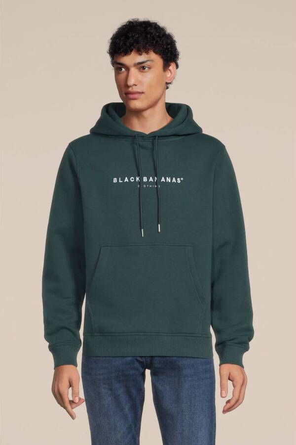 BLACK BANANAS hoodie met logo blue green