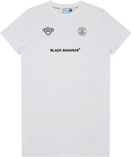 BLACK BANANAS jurk met logo wit