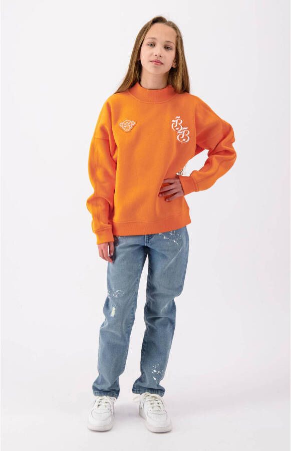 BLACK BANANAS sweater Oranje Printopdruk 128 | Sweater van