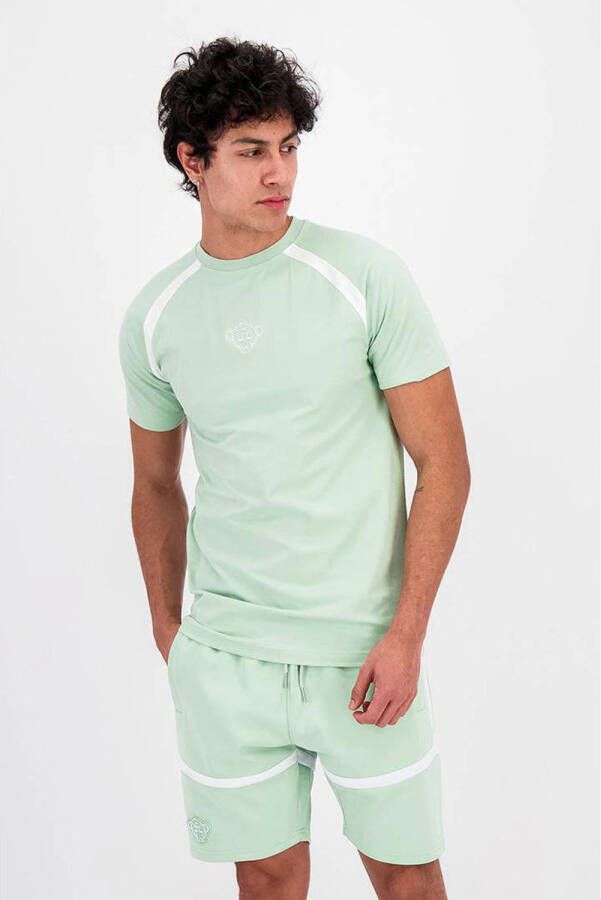 BLACK BANANAS T-shirt DEVOTE met logo licht green