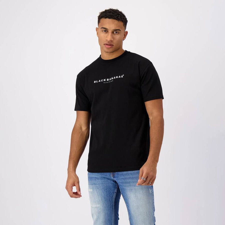 BLACK BANANAS T-shirt met printopdruk zwart