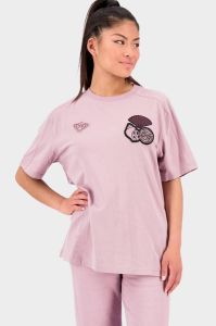 BLACK BANANAS T-shirt Pacific met logo en 3D applicatie roze