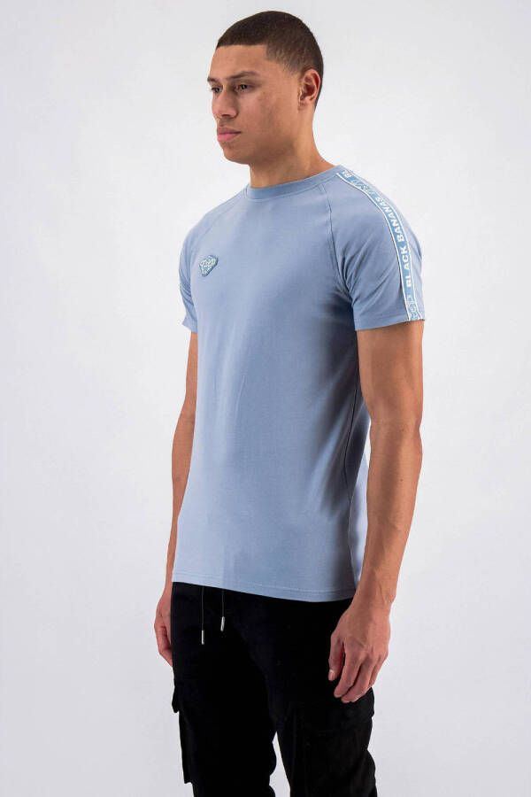 BLACK BANANAS T-shirt TAPED lichtblauwe