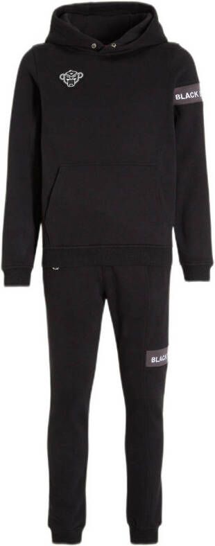 BLACK BANANAS unisex hoodie + joggingbroek Com der met logo zwart Shirt + broek Sweat Capuchon 152