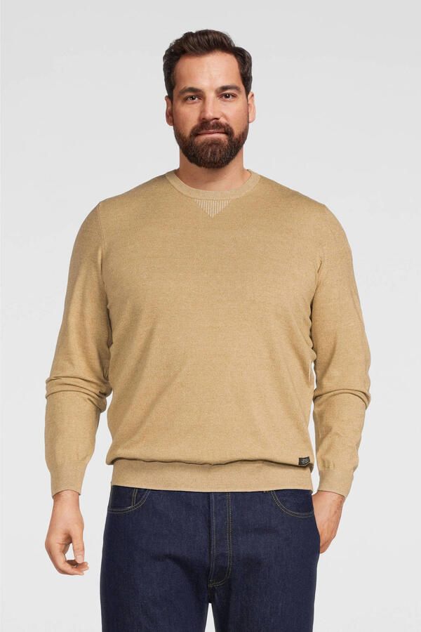 Blend Big gemêleerde fijngebreide trui Plus Size oyster gray - Foto 3