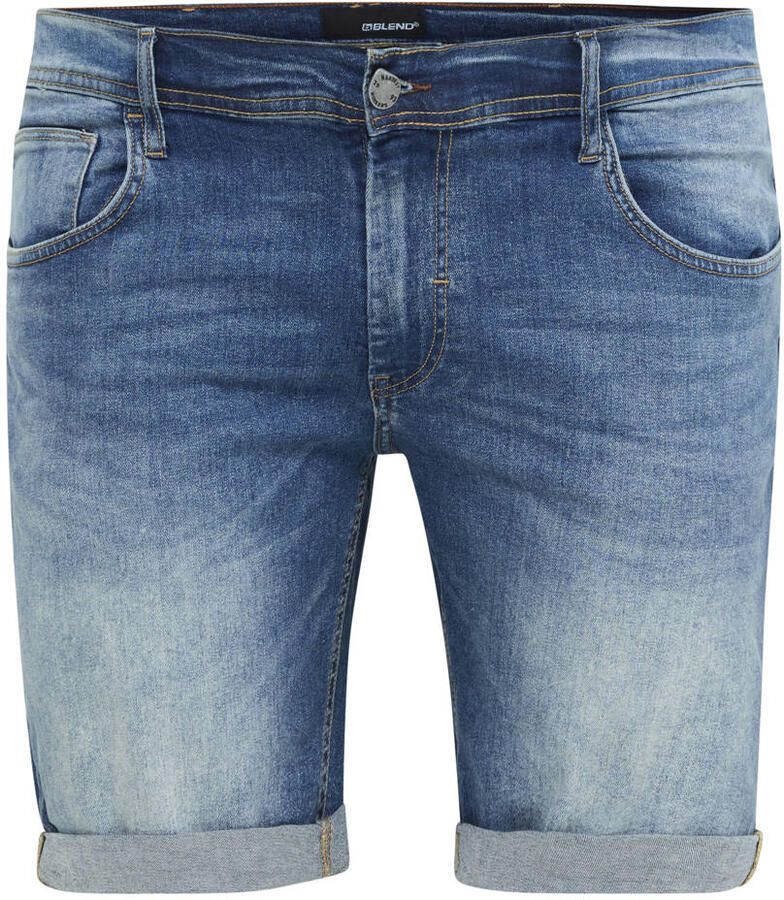 Blend Big regular fit denim short Plus Size denim middle blue