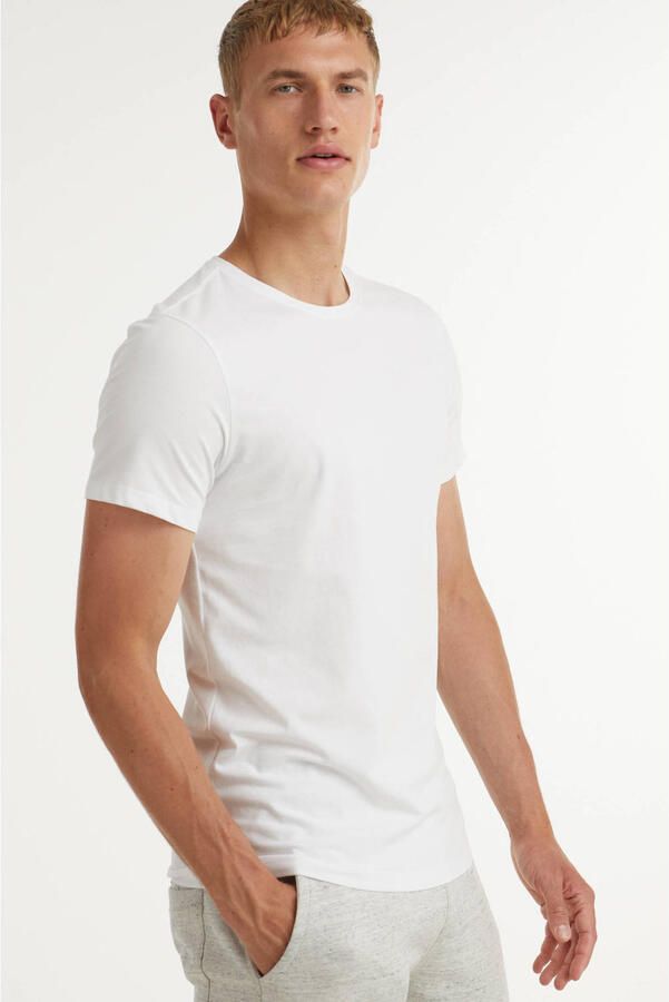 Blend basic T-shirt (set van 2) wit