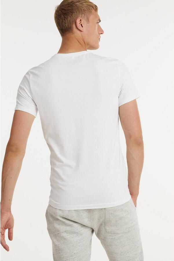 Blend basic T-shirt (set van 2) wit - Foto 2