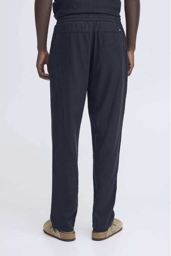 Blend wide fit linnen broek met viscosegehalte model 'Malvin' - Foto 3