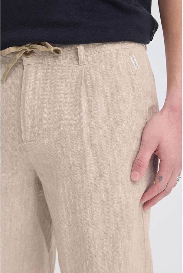 Blend BHMARCO regular casual short met linnen beige - Foto 2