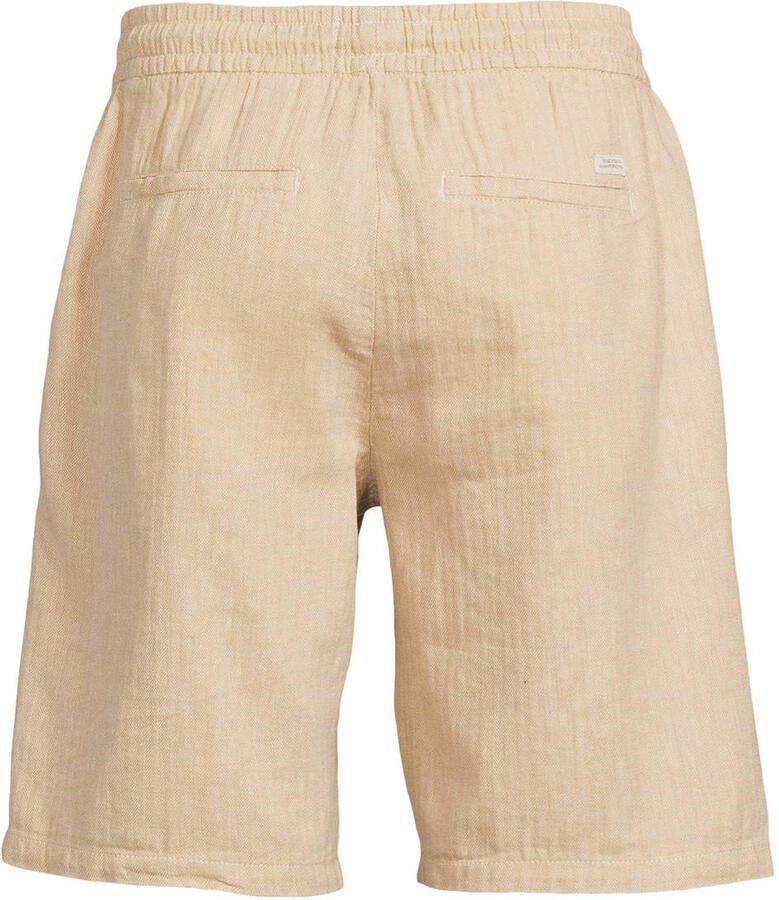 Blend Short uit linnenmix met steekzakken model 'MARCO'