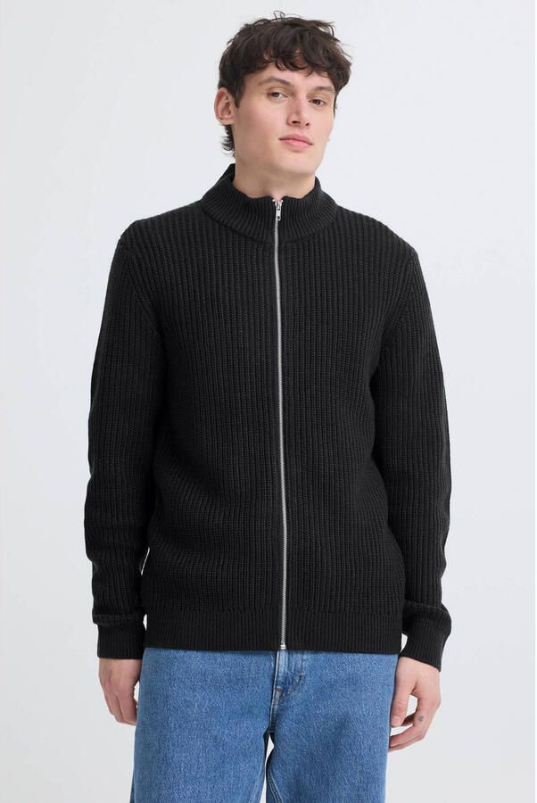 Blend gebreid vest zwart