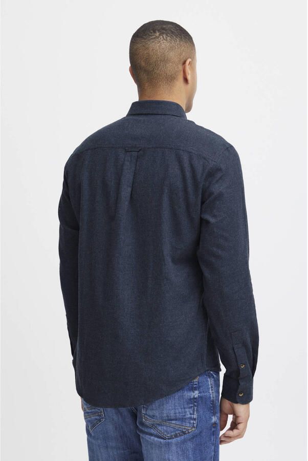 Blend gemêleerd regular fit overhemd BHBurley dress blues