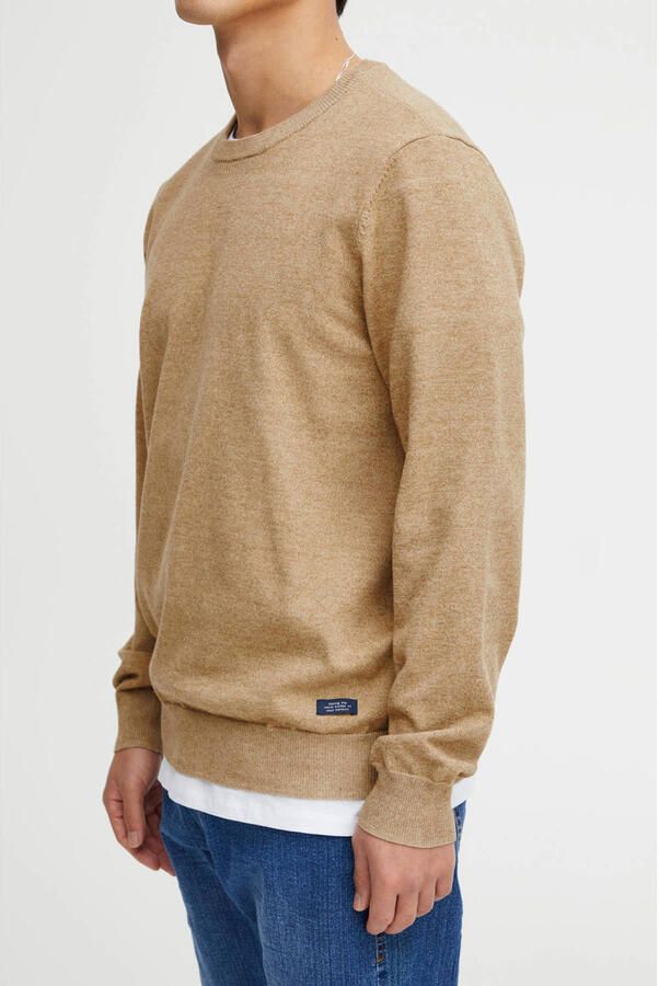 Blend gemêleerde fijngebreide trui BHBruton oyster gray - Foto 2