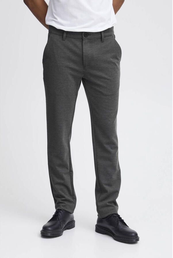 Blend gemêleerde regular fit pantalon BHLangford charcoal mix