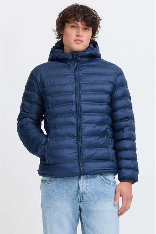 Blend gewatteerde jas blauw