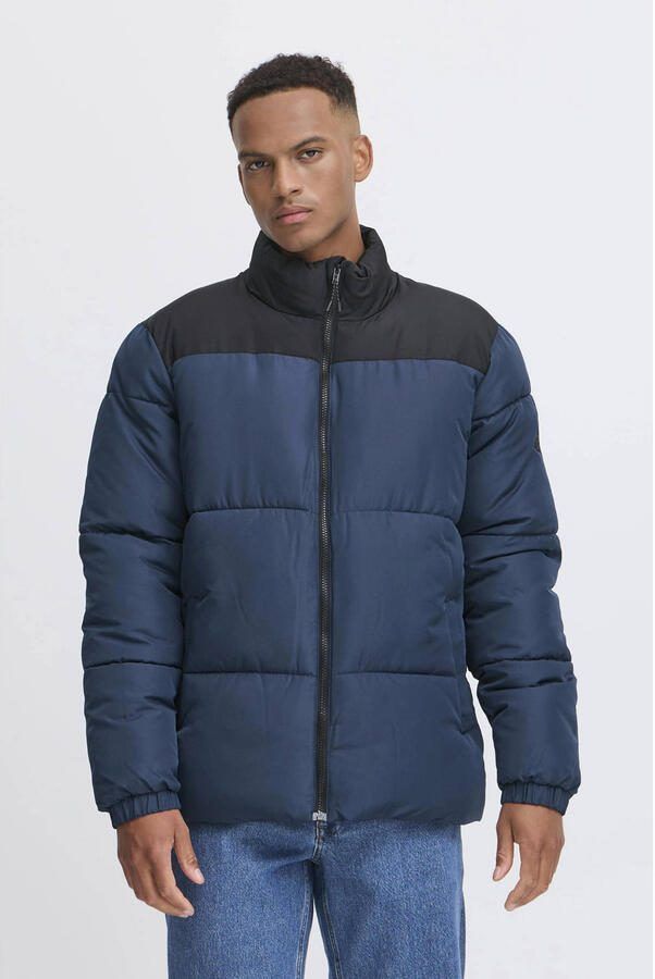 Blend gewatteerde jas donkerblauw
