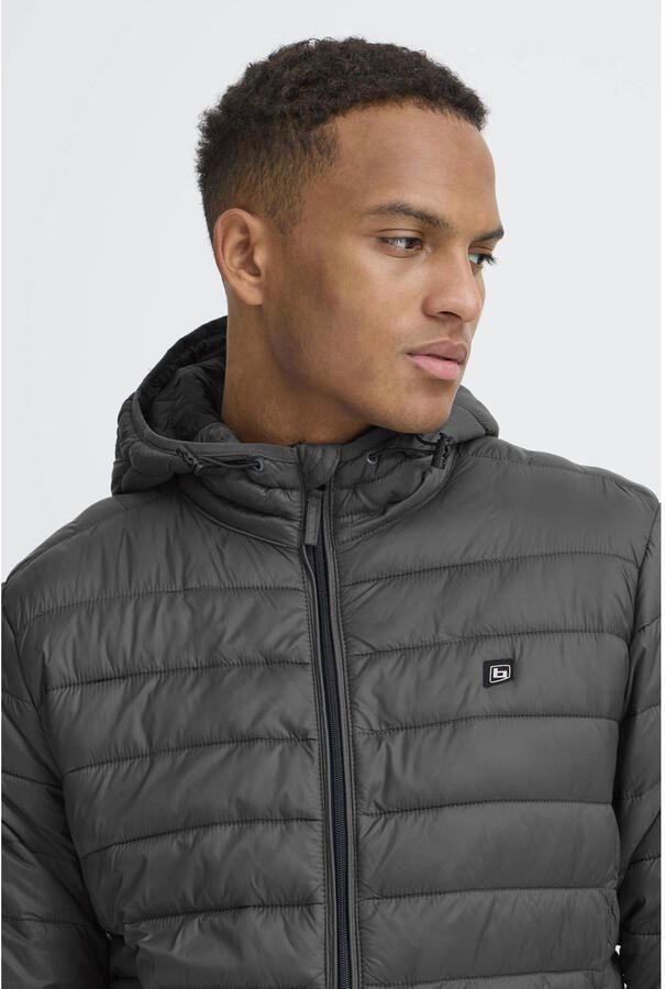 Blend Gewatteerd jack met labelpatch model 'Romsey