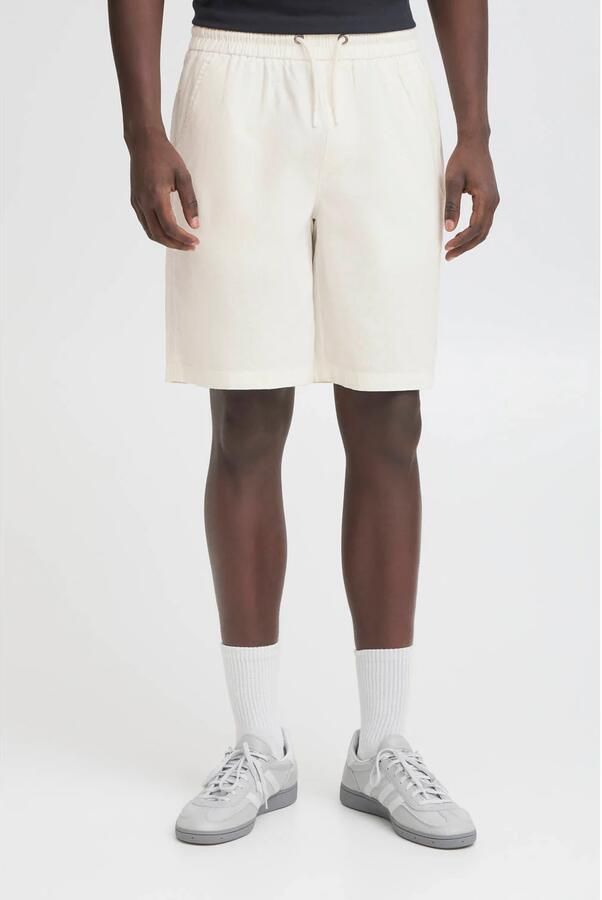 Blend Regular fit sweatshorts van linnenmix model 'BAY' - Foto 3