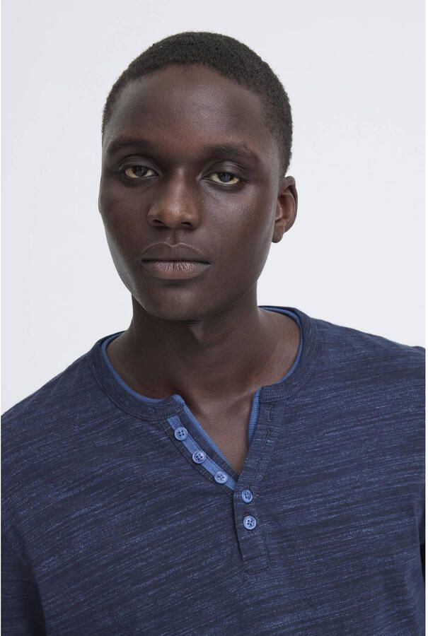 Blend longsleeve donkerblauw