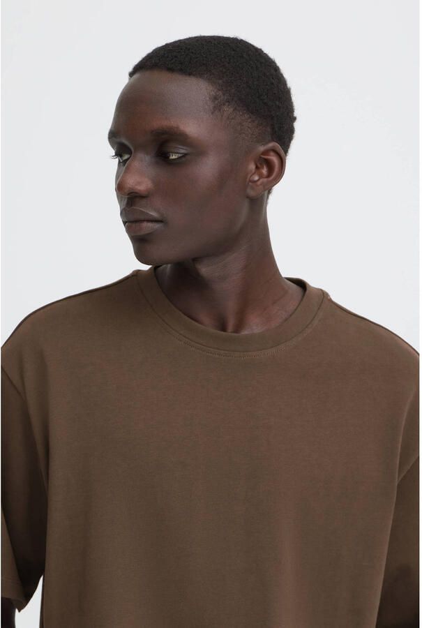 Blend oversized T-shirt donkerbruin - Foto 3
