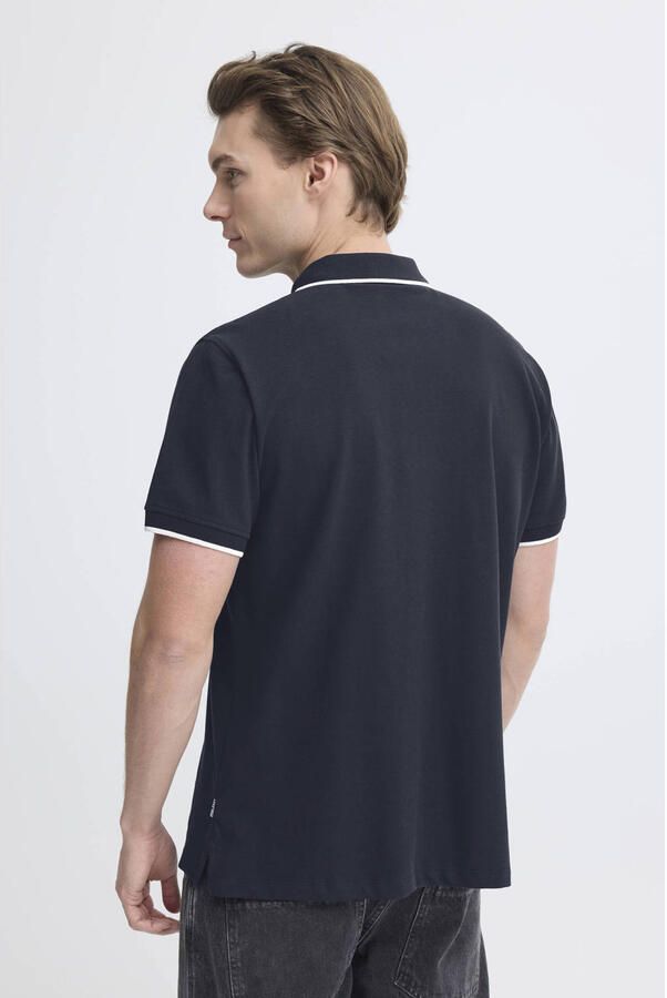Blend polo donkerblauw - Foto 3
