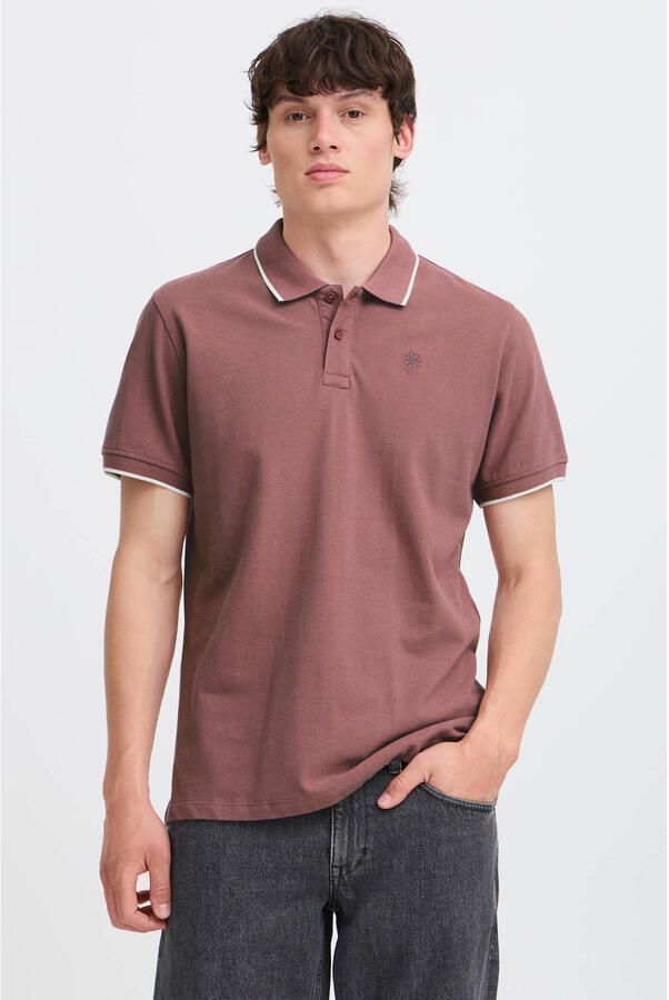 Blend Regular fit poloshirt met gestikt logo model 'Hedin'