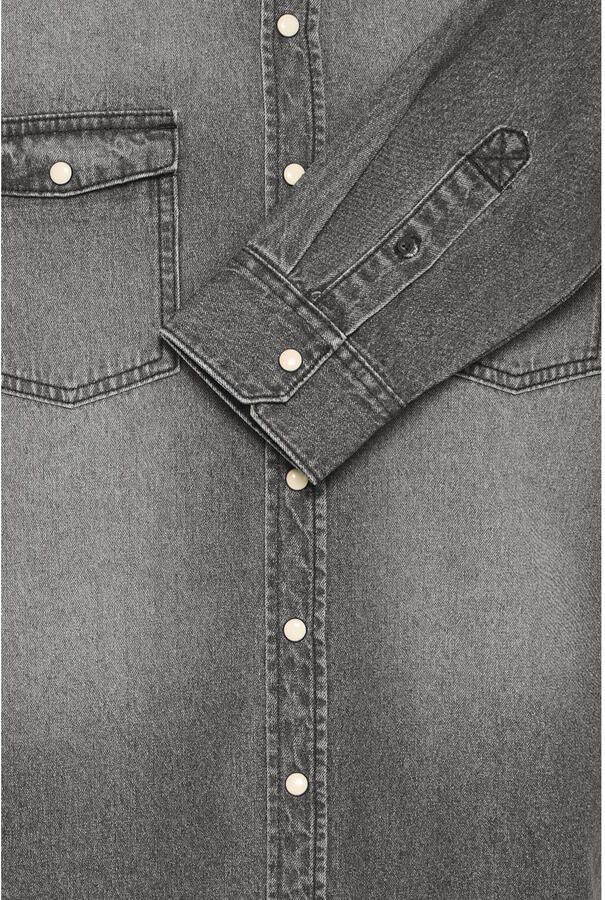 Blend regular casual overhemd grijs - Foto 2