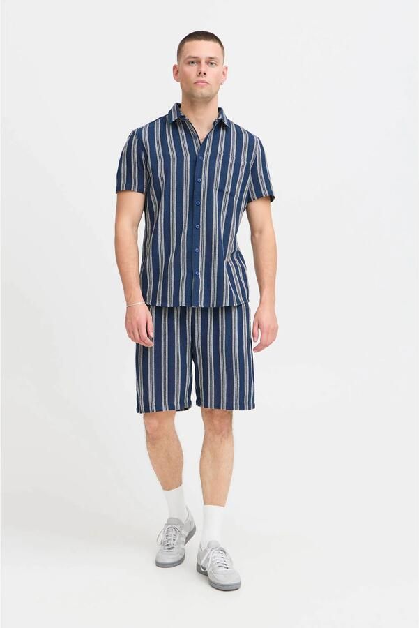 Blend regular casual short blauw - Foto 3