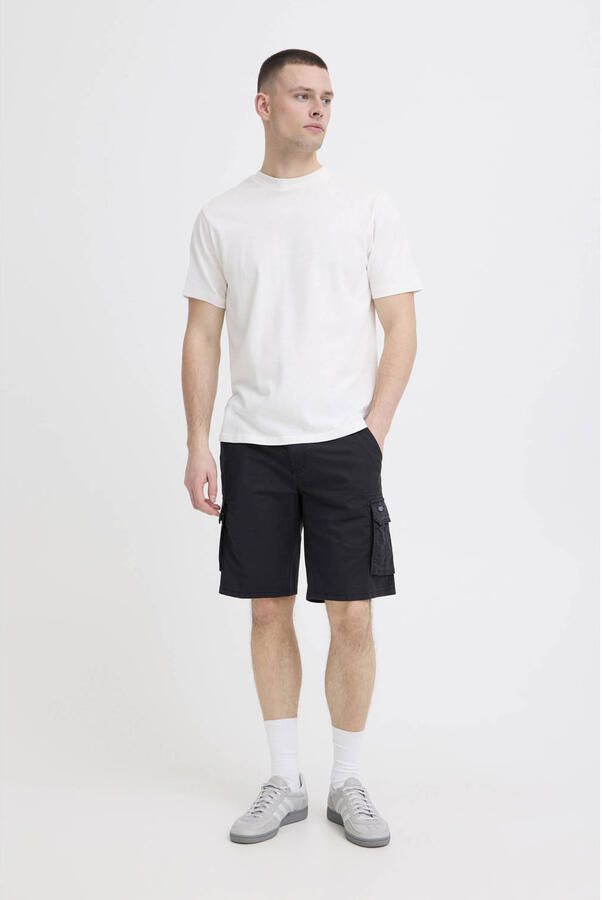 Blend regular fit cargo short donkerblauw - Foto 3