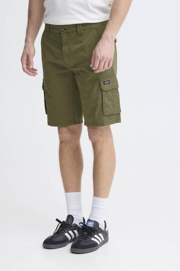 Blend regular fit cargo short mosgroen