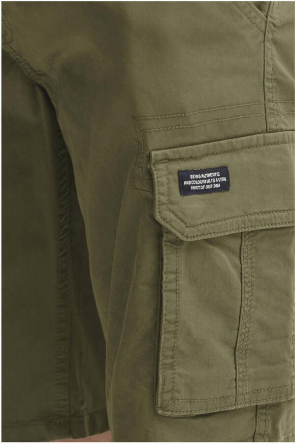 Blend regular fit cargo short mosgroen - Foto 3