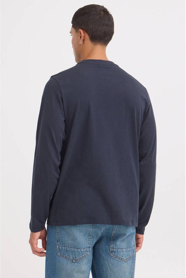 Blend regular fit longsleeve met print salute - Foto 3