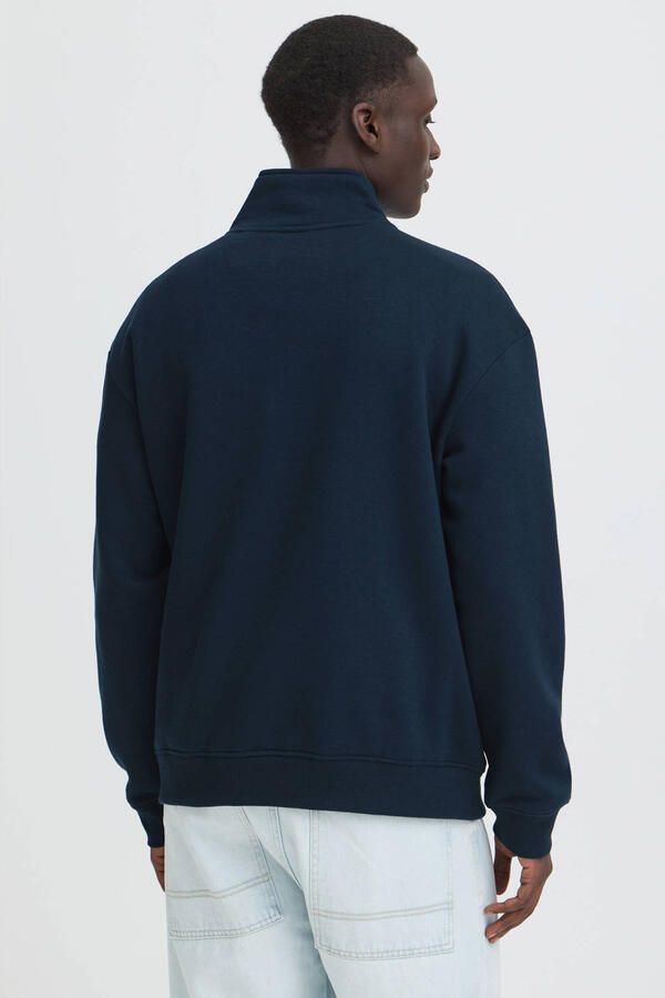 Blend regular fit sweater donkerblauw - Foto 3