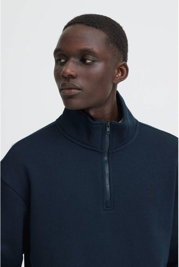 Blend regular fit sweater donkerblauw - Foto 2