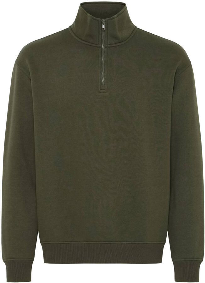 Blend regular fit sweater groen